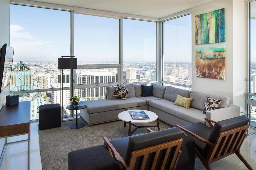 Top Floor High Rise 3 Bed Dtla Skyscraper Penthouse 로스앤젤레스 외부 사진
