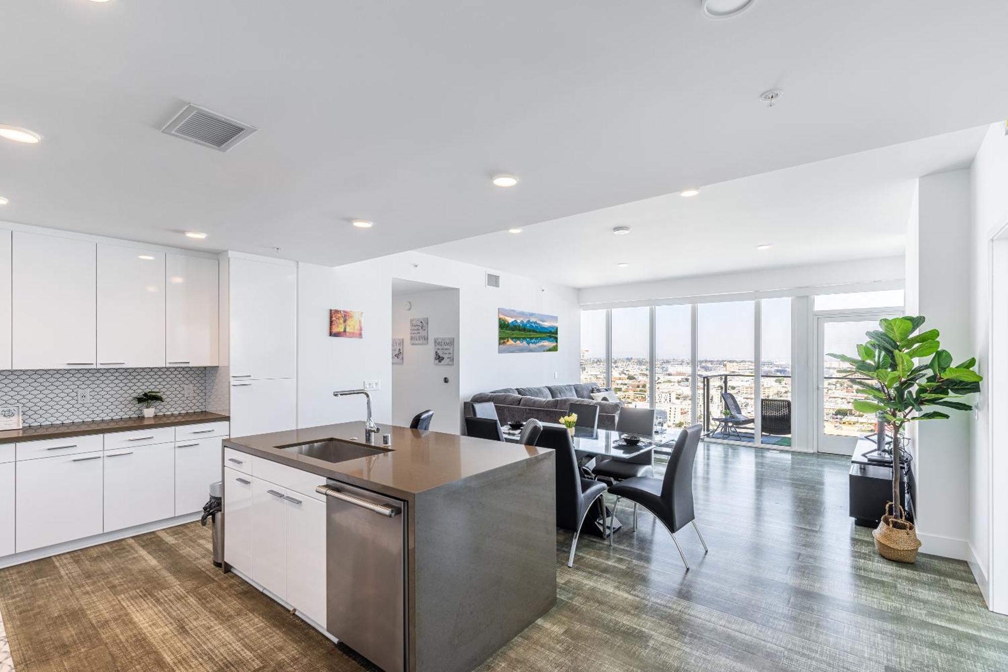Top Floor High Rise 3 Bed Dtla Skyscraper Penthouse 로스앤젤레스 외부 사진
