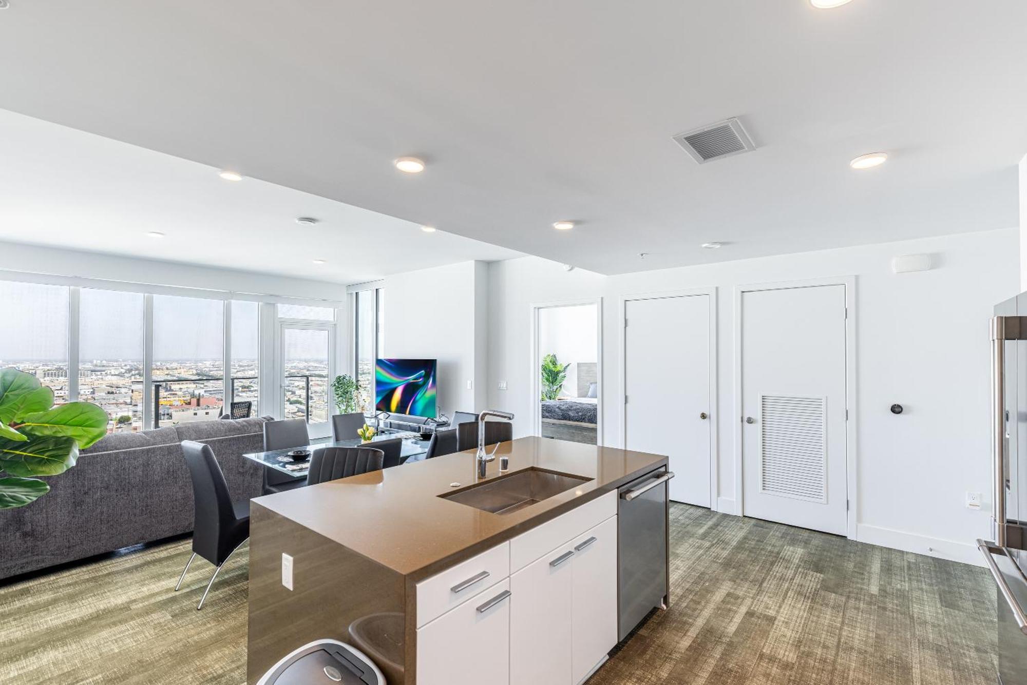 Top Floor High Rise 3 Bed Dtla Skyscraper Penthouse 로스앤젤레스 외부 사진